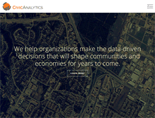 Tablet Screenshot of civicanalytics.com